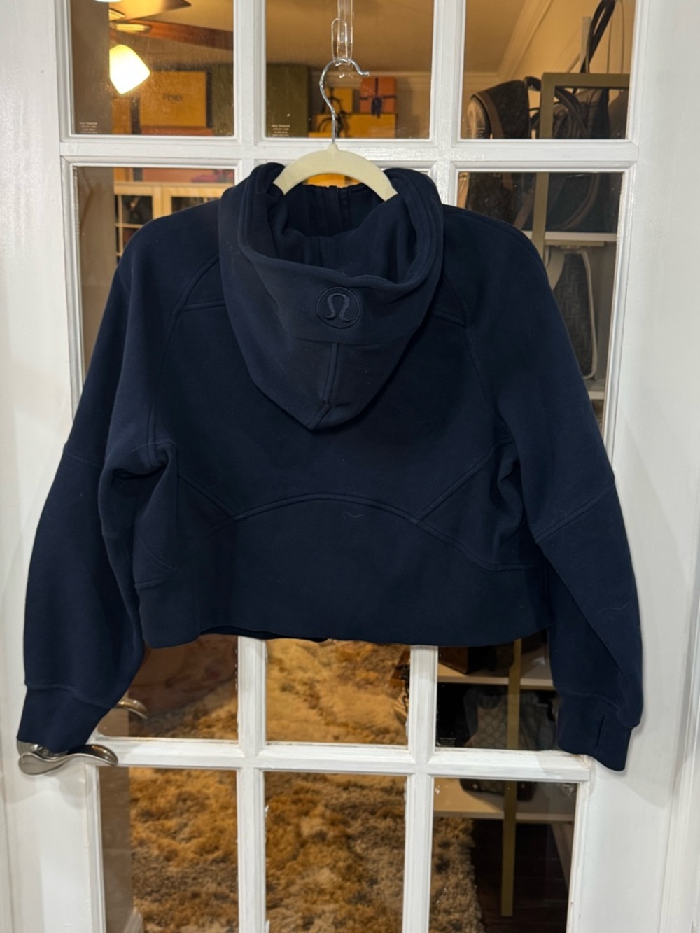 lululemon scuba oversized, full zip hoodie in navy - Picture 4 of 4